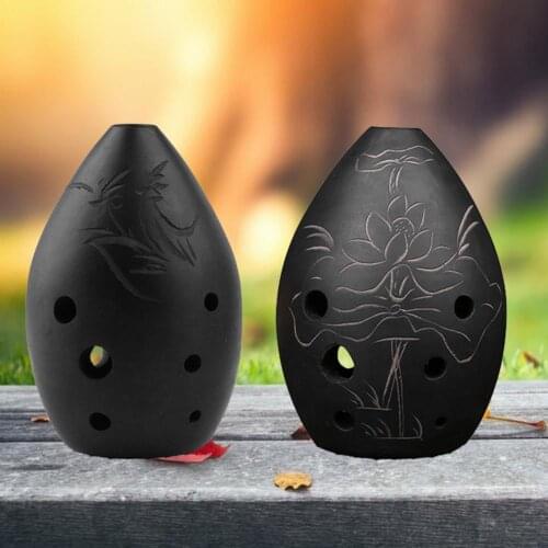 1Pcs Xun 8 Holes C Tone Clay Professional Chinese Flute Ocarina Chinese Traditional Musical Instrument Nice Gift for Beginner