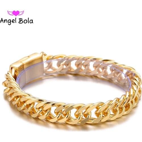 10pcs/lot Bicycle Chain Wristband Fashion New Link Chain Gold Buddha Bracelet Wome Heavy 9MM Wide Mens Buddha Wristband