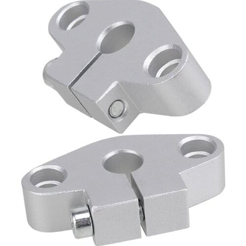 2 PCS SHF8 8mm Aluminum Rod Holder Linear Rail Shaft Guide Support CNC Bearing