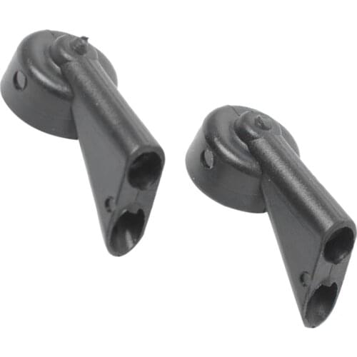 2x Black Windshield Wiper Water Spray Jet Washer Nozzles For Audi A3 S3 A4