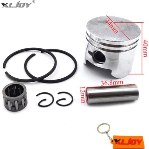44mm Piston 12mm Pin Ring Needle Bearing For 2 Stroke 49cc Engine Chinese Pocket Dirt Bike Mini Moto Minimoto ATV Quad 4 Wheeler