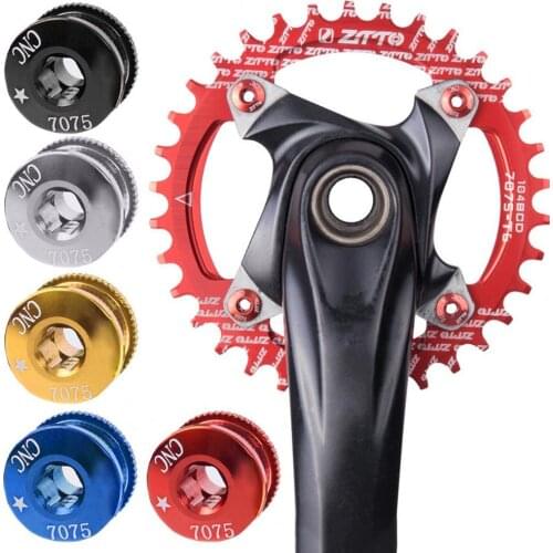 5Pcs MTB Road Bike Bicycle 7075 Aluminum Crankset Bolt Disc Extended Screws Crankset Bolt Disc Extended Screws