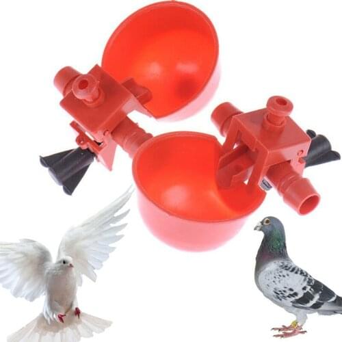 Poultry Automatic Quail Water Drinker Drinking Cup Bird Coop Chick Feed Cup Nipple Drinkers Poultry Farm Animal Supplies