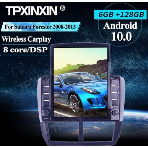 6+128GB For Subaru Forester 2008-2013 Car Multimedia Player Android Wireless Carplay Stereo Receiver Radio Car GPS Navigation