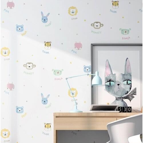 Beibehang Modern Luxury mural wallpaper for walls 3 d cartoon animal Wall Paper Live Room Bedroom wall paper rolls TV background