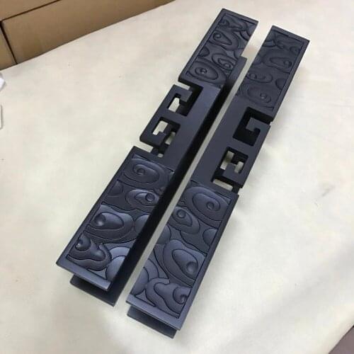 Freeshipping door handle 201 stainless steel Baking paint in black