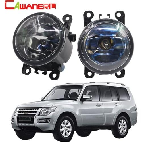 Cawanerl 100W Car Halogen Fog Light Daytime Running Lamp For Mitsubishi Pajero IV V8_W V9_W Closed Off-Road Vehicle 2007-2012