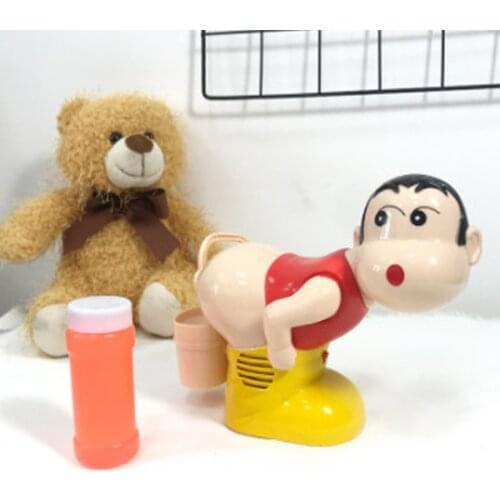 Kids Electric Soap Bubble Blower Fart Blowing Bubble Machine Light Music Funny Joke Toy Fully-Automatic Water Blowing Kids Toys