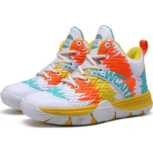 Fall New Children Shoes Boys Comfortable Leather Basketball Sneakers Girls Casual Breathable Kids Running Shoes