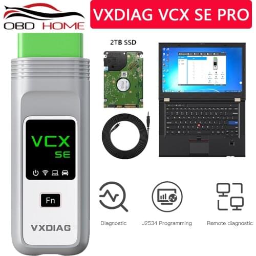 VXDAIG VCX SE PRO With Laptop 2TB SSD OBD2 Diagnostic Tool J2534 programming Automotivo Code Scanner IDS For Benz For BMW
