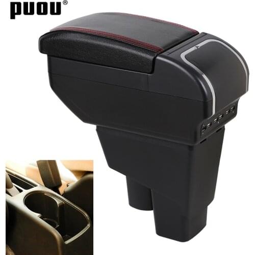 Arm Rest For Honda Fit Jazz 2002-2007 Hatchback Armrest Central Store Content Box with Cup holder Ashtray USB Charging Car Modif
