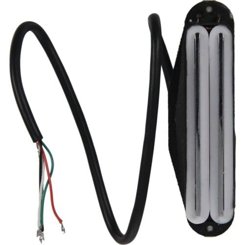 Dual Hot Rail Blaster Humbucker Humbucking Pickups for Fender ST TL Strat Squier Electric Guitar Cigar Box Guitar,White body