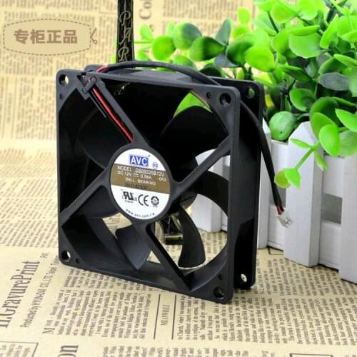 For AVC DS09225B12U 12V 0.56A 9CM 90252 Line Double Ball Computer Box Fan