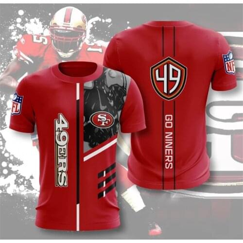 Summer new rugby pattern 3D printing Harajuku mens T-shirt O-neck street cool men and women the same T-shirt