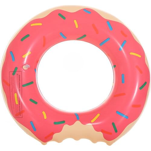 Inflatable Donut Swimming Ring Giant Pool Float Toy Circle Beach Sea Party Inflatable Mattress Water Adult Kid