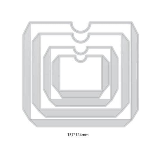 New Metal cutting dies cut die envelope 2 mold card Scrapbook paper craft knife mould blade punch stencils