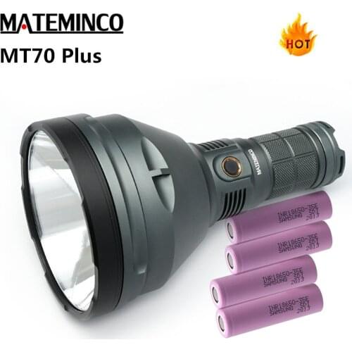 Mateminco MT70 Plus Flashlight CREE XHP70.2 max 6000 Lumen Long Range 1549 Meter Powerful torch handheld light search light