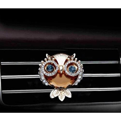 Owl Style car air freshener perfume bottle diffuser in the car auto Air conditioner outlet vent air Perfume clip