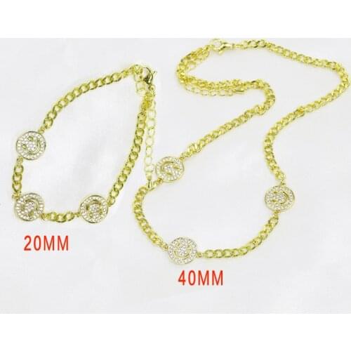3 Set Zirconia necklace Bracelet Jewelry set New design jewelry accessories for women necklace for women New design 8485