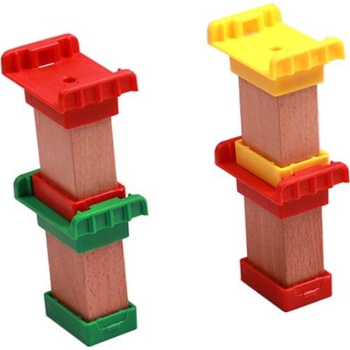 P88 Wood piers Compatible with trains Wooden tracks Childrens puzzle assembling track game scenes Essential accessories