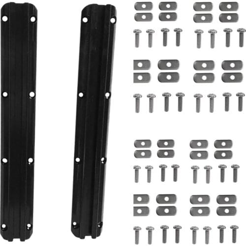 Pair 30cm Kayak Aluminum Slide Track Rail Screws Accessories for Kayak Canoe