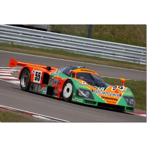 Racing Car Poster 1991 Mazda 787B Wallpaper HD Prints Canvas Painting Modern Wall art Picture Home Decorations