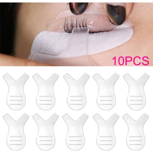 Portable Y Shape Brush Curler False Eyelashes Curlers Grooming Brushes Transparent Mascara Applicator For Eyelash Extension