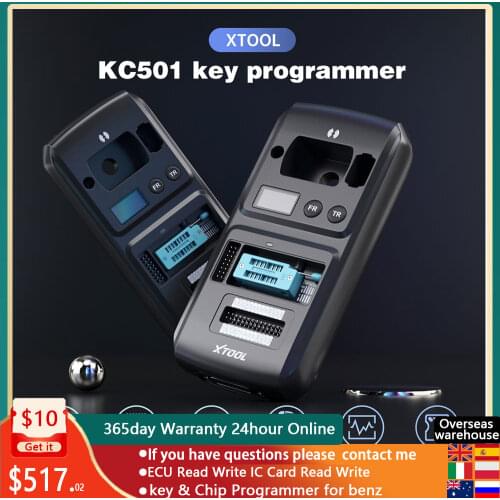 OBD2 XTOOL KC501 work X100 PAD3 A80 PRO for Benz Infrared keys Car Key & chip programmer support read and write MCU/EEPROM chips