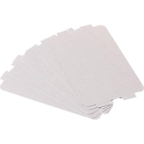 M7DF 5Pcs Microwave Oven Mica Plate Sheet Thick Replacement Part 107x64mm For Midea