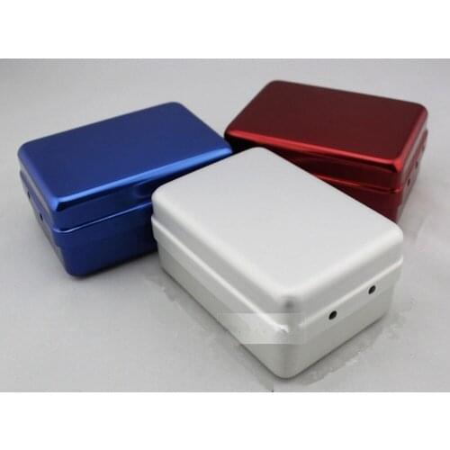 180 Holes Dental Endo Box FG Burs Holder Autoclave Disinfection Box With A Ruler