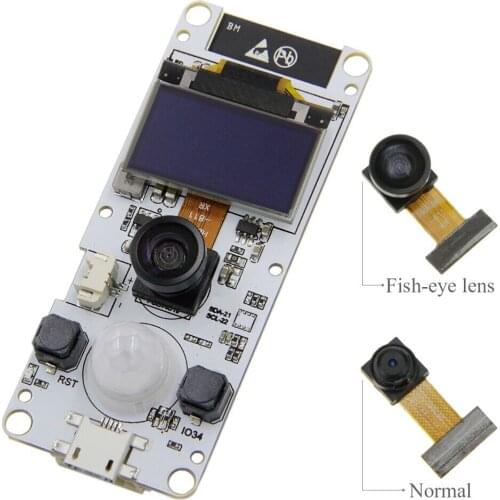 TTGO T-Camera ESP32 WROVER & PSRAM Camera Module ESP32-WROVER-B OV2640 Camera Module 0.96 OLED for Arduino