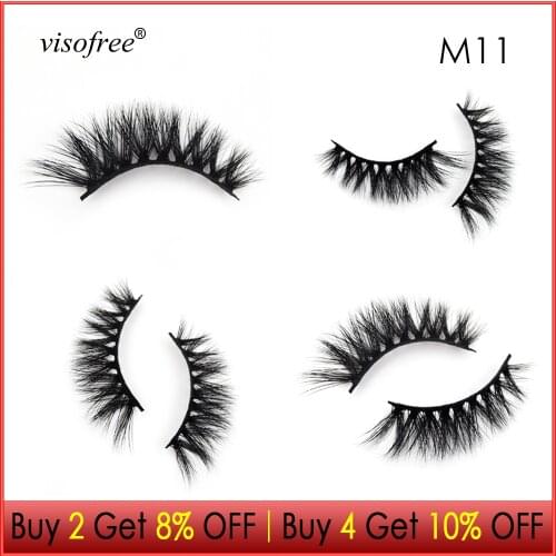 Visofree Eyelashes 3D Mink Lashes Luxury lashes Cruelty free Mink Eyelashes Handmade lashes Natural Long False Eyelashes Makeup