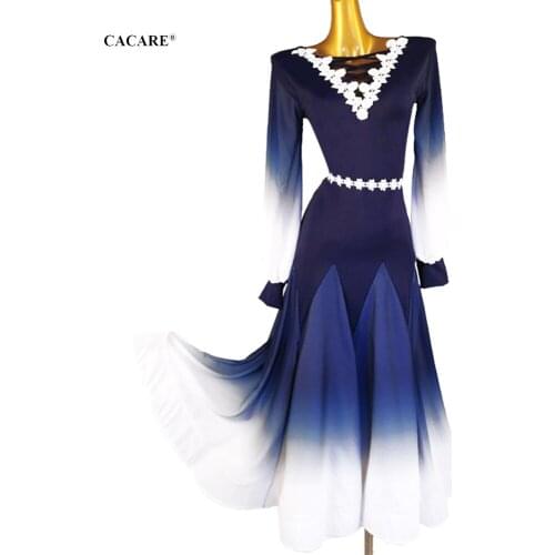 NEW Ballroom Dress Dance Competition Dresses Standard Tango Waltz Modern Costume Women Flamenco Customize D0830 Big Hem