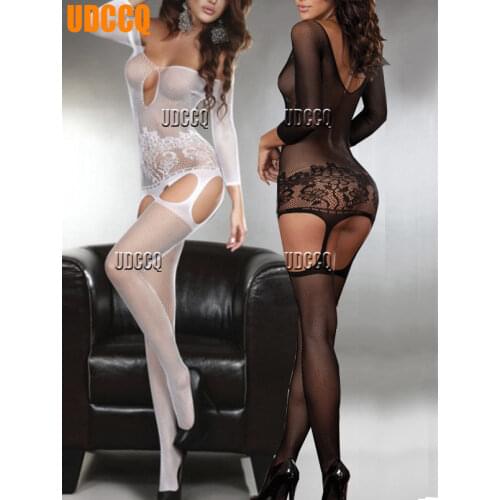Womensexy lingerie costumes underwear Body stocking product Crotchless erotic porn babydoll/baby doll dress Cosplay Nightgo 8906