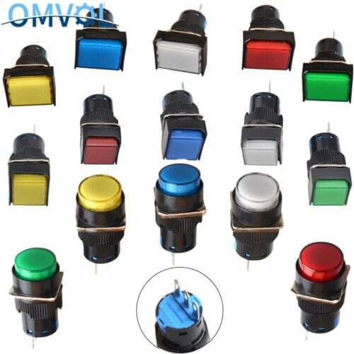 1PC momentary & Self-locking Push Button Switches 16MM Latching Push Button