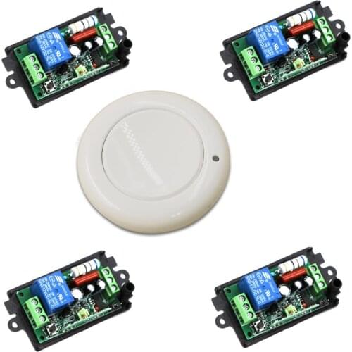 110V Wireless Power Relay RF Wireless Switch 220V Remote Control Switch 1CH 10A Relay Receiver Transmitter