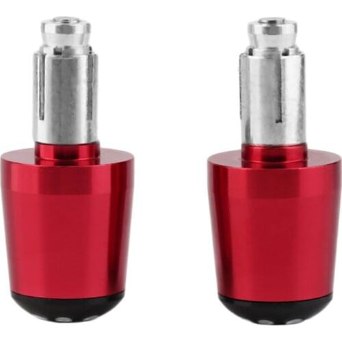 2pcs Universal Motorcycle Handlebar Ends Grip Weights Anti Vibration Plug Cap Hand Grips Bar End Plug Parts