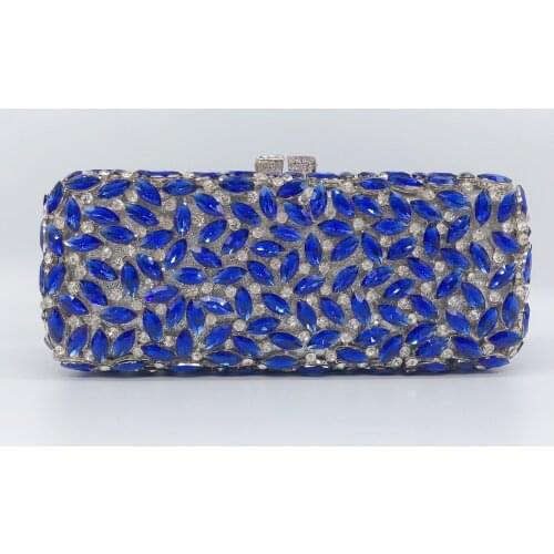 20x8.5CM Diamond-studded Dinner Bag Metal Hard Box Diamond Bag Banquet Dress Hand Women Chain Pouch a6838