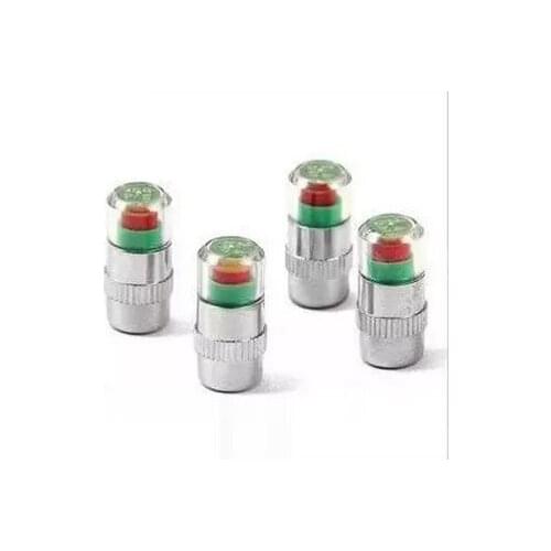 4Pcs Car Auto Tire Air Pressure Valve Stem Caps Sensor Indicator Alert Bike ES88