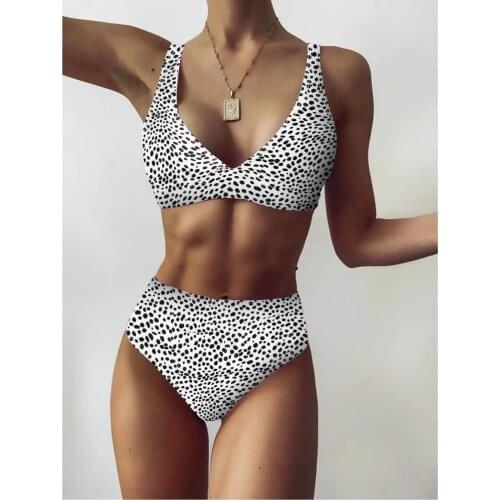 40#купальники женские Womens Bikini Two Piece Dot Print Sexy Split Swimsuit Micro Bikini Swimsuit Beachwear Summer купальник