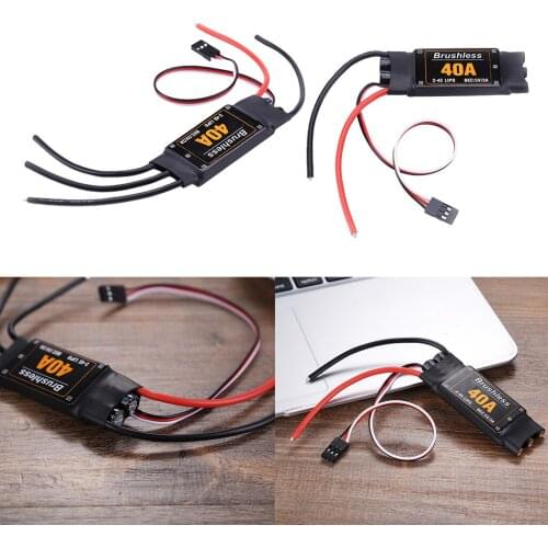 40A ESC Brushed Speed Controller for RC Model Helicopter Quadcopter Drone Brushed Motor Spare Parts
