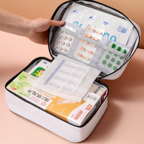 Portable First Aid Kit Emergency Medical Box Outdoor Travel Camping Equipment Oxford Cloth Medical Bag First Aid Drug Container