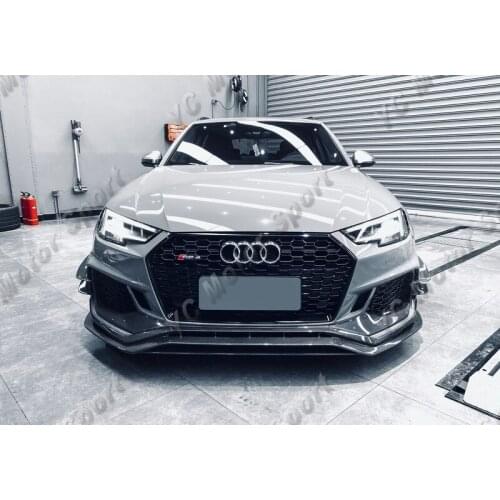 Car Accessories Carbon Fiber Avant RS01R Front Bumper Garnish Trim Strip Fit For 2018-2020 RS4 B9 Garnish Trim Strip