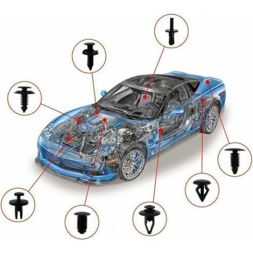 Car Push Retainer Clips & Auto Fasteners Assortment -16 Most Popular Sizes Nylon Bumper Fender Rivets Bumper Kit 723PCS