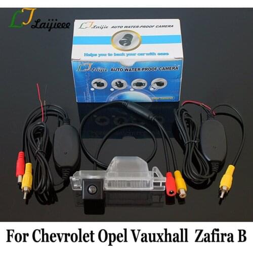 Wireless Rearview Camera For Chevrolet Opel Vauxhall Zafira B 2005~2014 / RCA AUX Interface HD CCD Night Vision Reverse Camera