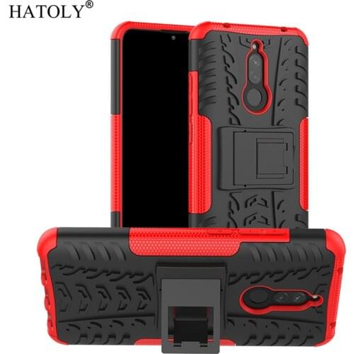 For Cover Xiaomi Redmi 8 Case Anti-knock Heavy Duty Hard Armor Back Cover Redmi 8 Silicone Phone Bumper Case For Xiaomi Redmi 8