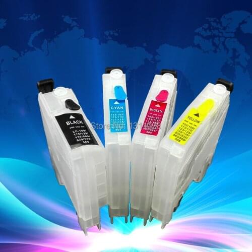 INK WAY Short refillable ink tank for LC123 LC127 LC125 with NEW ARC used for DCP-J4110DW MFC-J4410DW MFC-J4510DW MFC-J4610DW