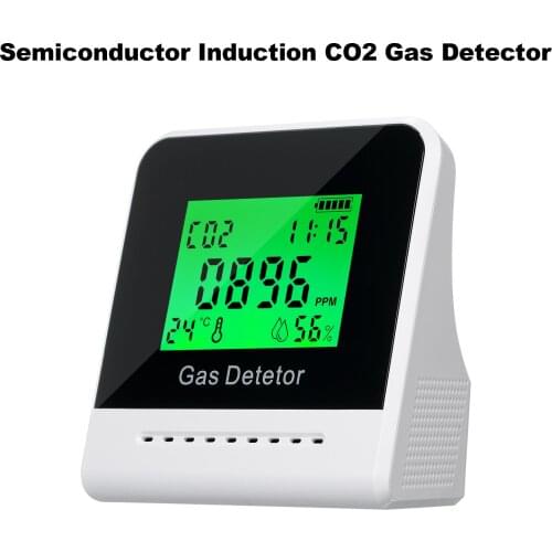 CO2 Meter Carbon Dioxide Detector Infrared Induction LCD Display CO2 Detection Air Quality Monitor Temperature Humidity Meter