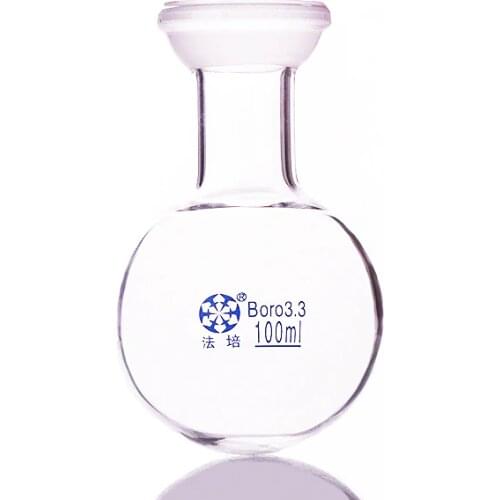 Spherical grinding mouth single neck round-bottomed flask,Capacity 100ml,Female 35/20,Single neck round flask,Boiling flask