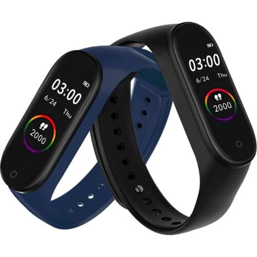 M4 Smart band M4 Pro Thermometer Sport bracelet Heart Rate Blood Pressure Smartband M5 Monitor Health Wearable Wristband PK B6W